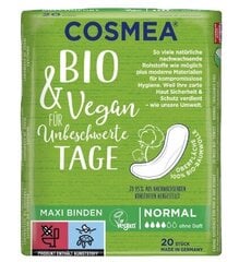 Bio Cosmea looduslikud sisetallad, 20 tk (SAADUD SAKSAMAALT) hind ja info | Tampoonid, hügieenisidemed, menstruaalanumad | kaup24.ee