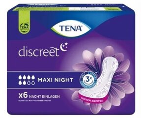 Tena Öine Maxi Diskreetsed Sisud, 6 tk. hind ja info | Tampoonid, hügieenisidemed, menstruaalanumad | kaup24.ee