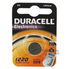 Элемент Duracell CR1220 цена и информация | Батарейки | kaup24.ee