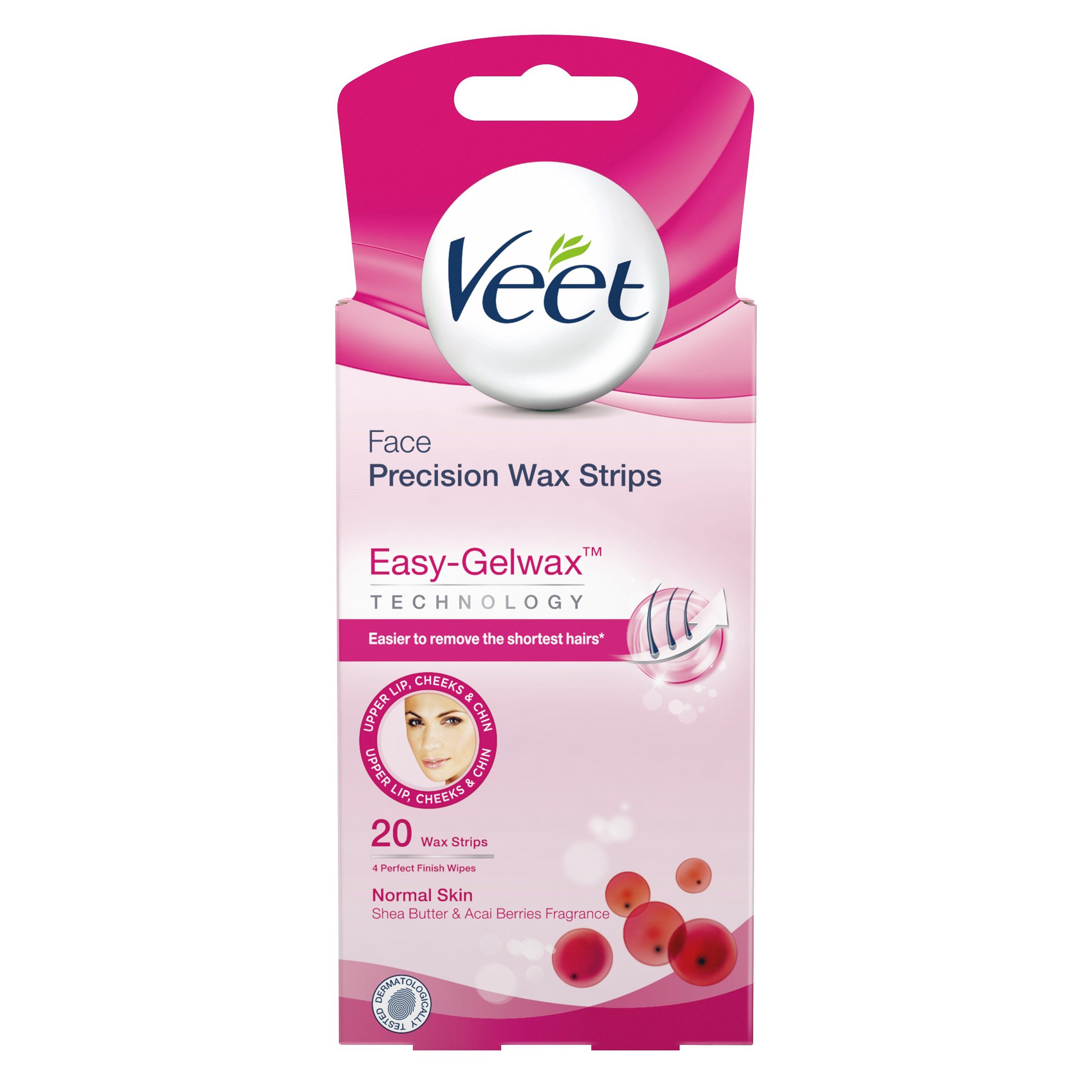 Veet восковые полоски для депиляции easy gelwax