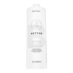 Kemon Actyva Purezza Shampoo глубоко очищающий шампунь против перхоти для нормальных и жирных волос 1000 мл цена и информация | Шампуни | kaup24.ee