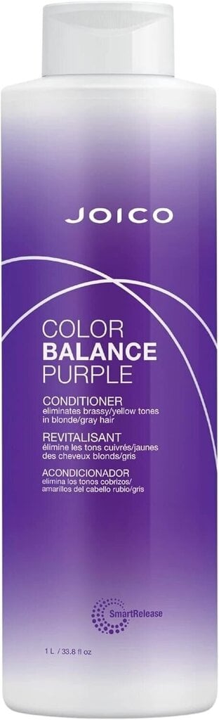 Joico Color Balance Purple Conditioner konditsioneer soovimatute toonide neutraliseerimiseks 1000 ml цена и информация | Juuksepalsamid | kaup24.ee