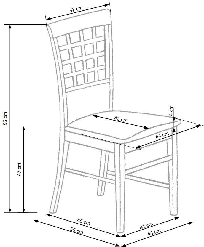 2-tooli komplekt Gerard 3, valge/hall цена и информация | Söögitoolid, baaritoolid | kaup24.ee