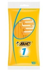 Бритвенные станки Bic Sensitive, одноразовые, 10 штук цена и информация | Косметика и средства для бритья | kaup24.ee