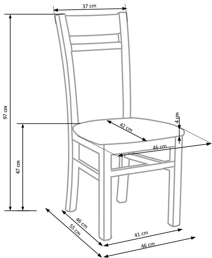 2-tooli komplekt Gerard 2, valge/hall цена и информация | Söögitoolid, baaritoolid | kaup24.ee