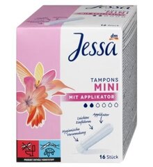 (DE) Jessa, Mini, Tamponid, 16 tükki (Saksamaa toode) цена и информация | Тампоны, гигиенические прокладки для критических дней, ежедневные прокладки | kaup24.ee