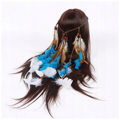 INDIANIANIAN HAIRBAND plume BLUE A11 hind ja info | Juuste aksessuaarid | kaup24.ee