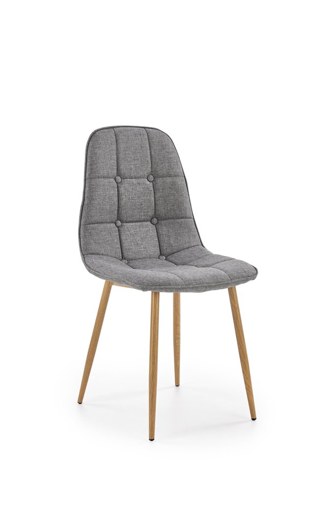 4-tooli komplekt K316, hall/ tamm hind ja info | Söögilaua toolid, köögitoolid | kaup24.ee