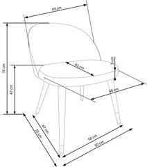 4-tooli komplekt K315, roheline/must hind ja info | Söögitoolid, baaritoolid | kaup24.ee