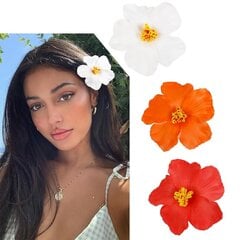 '1 tk Hawaii lilledega juukseklambrid naistele Plumeria Hibiscus juukseklambrid Kunstlillede juukseklambrid puhkuse rannapeo jaoks' hind ja info | Juuste aksessuaarid | kaup24.ee