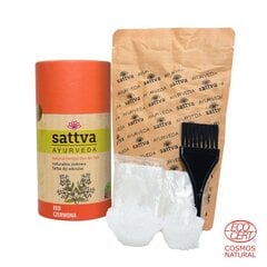 Травяная краска для рыжих волос Red, Sattva Ayurveda, 150г цена и информация | Краска для волос | kaup24.ee