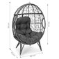 Cocoon vabalt seisev aiatool, Modern Home PL2441, 119 cm. x 34 cm. x 100 cm., hall цена и информация | Aiamööbli komplektid | kaup24.ee