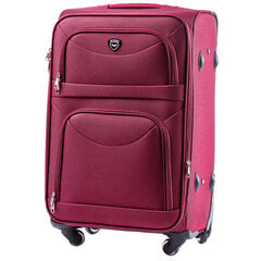 Большой чемодан Wings 6802, L, красный цена и информация | Чемоданы, дорожные сумки | kaup24.ee