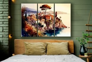 Maalimine lõuendil lääne jõe linn 180x110 cm цена и информация | Картины, живопись | kaup24.ee