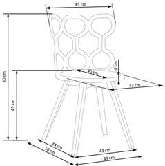 Tool K308, valge/tamm hind ja info | Söögilaua toolid, köögitoolid | kaup24.ee