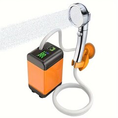 Электрический водяной насос для душа на открытом воздухе с головкой/краном Tech Zone оранжевый и черный, DN86017 цена и информация | Душевые комплекты и панели | kaup24.ee