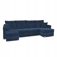 Bonito BIG magamisfunktsiooniga diivanvoodi Family Furniture corduroy tumesinine hind ja info | Voodid | kaup24.ee