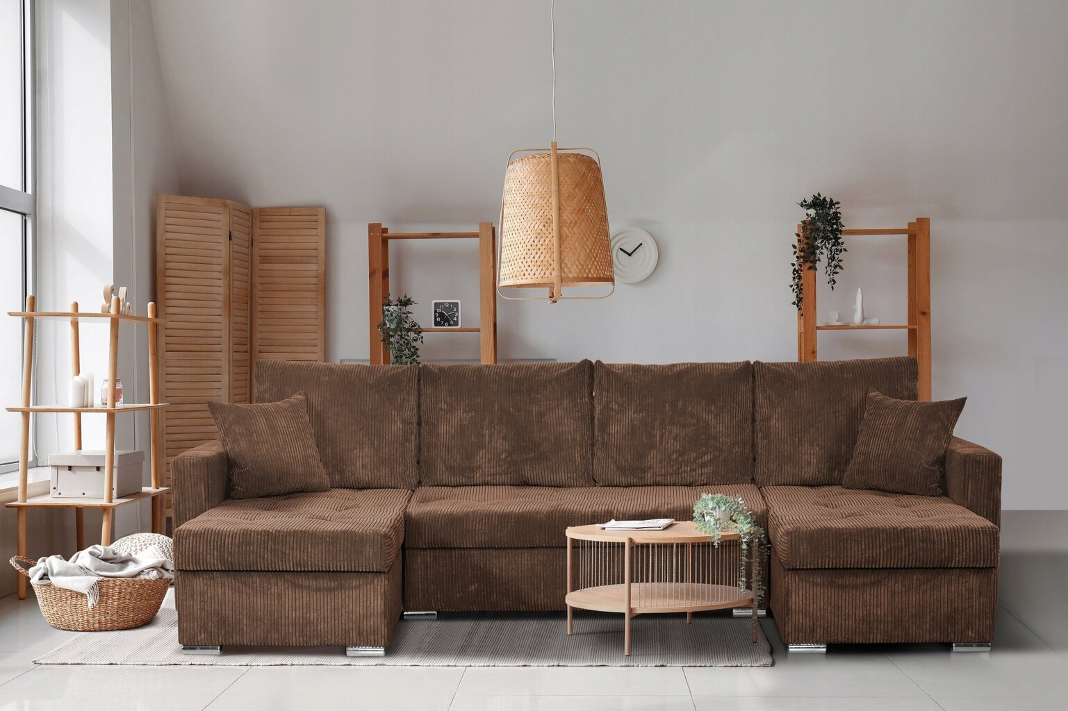 Bonito BIG magamisfunktsiooniga diivanvoodi Family Furniture corduroy roheline hind ja info | Voodid | kaup24.ee