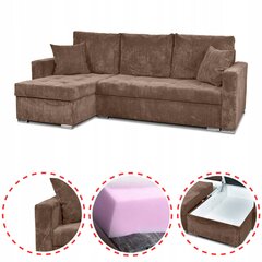 Bonito magamisfunktsiooniga diivanvoodi Family Furniture corduroy brown hind ja info | Voodid | kaup24.ee