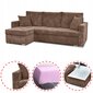 Bonito magamisfunktsiooniga diivanvoodi Family Furniture corduroy brown цена и информация | Voodid | kaup24.ee