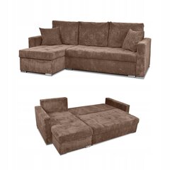 Bonito magamisfunktsiooniga diivanvoodi Family Furniture corduroy brown hind ja info | Voodid | kaup24.ee