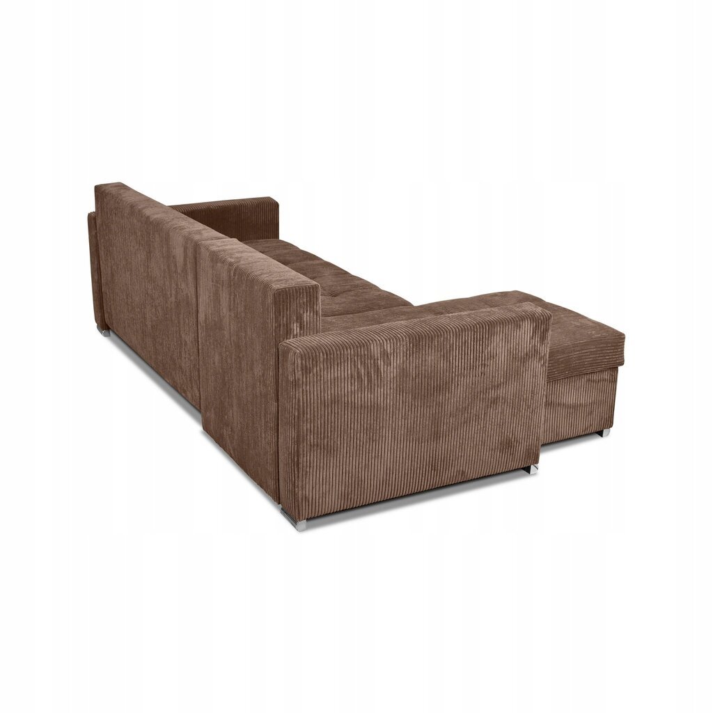 Bonito magamisfunktsiooniga diivanvoodi Family Furniture corduroy brown цена и информация | Voodid | kaup24.ee