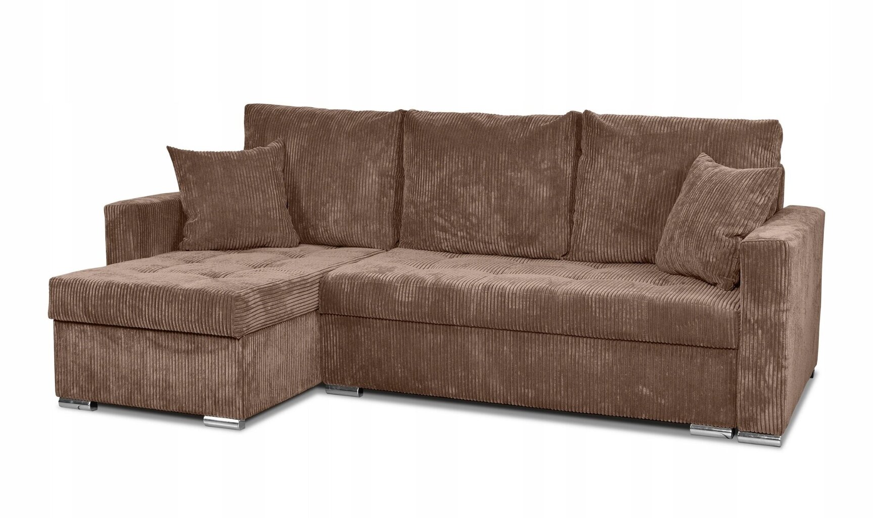 Bonito magamisfunktsiooniga diivanvoodi Family Furniture corduroy brown цена и информация | Voodid | kaup24.ee