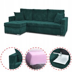 Bonito magamisfunktsiooniga diivanvoodi Family Furniture corduroy tumehall hind ja info | Voodid | kaup24.ee