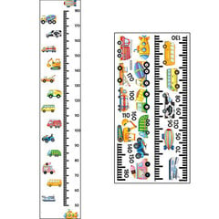 Линейка для измерения роста, наклейка на стену, ростомер цена и информация | Декоративные наклейки | kaup24.ee