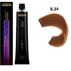 Professionaalne juuksevärv L'oreal Professionnel DiA Light, 8,34 Light Gold Copper Blonde, 50 ml hind ja info | Juuksevärvid | kaup24.ee