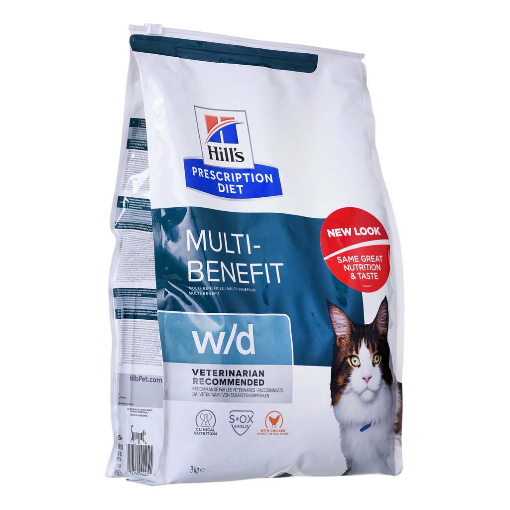 Hill"S PD Feline W/D kuivtoit kassidele koos linnulihaga, 3 kg цена и информация | Kuivtoit kassidele | kaup24.ee