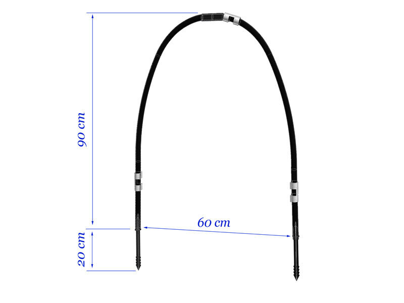 Kaarte komplekt kasvuhoonele 60-90cm, 10 tk hind ja info | Kasvuhooned | kaup24.ee