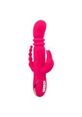 Vibraator CalExotics Heated Silicone Triple Rabbit, roosa hind ja info | Vibraatorid | kaup24.ee