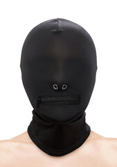 Näomask koos lukuga NS Novelties Fetish & Fashion Zippered Mouth Hood, must hind ja info | BDSM ja fetish | kaup24.ee
