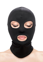 Маска для лица NS Novelties Fetish & Fashion Eyes & Mouth Hood, черного цвета цена и информация | БДСМ и фетиш | kaup24.ee