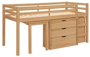 Промежуточная кровать с ящиком для хранения 90х200 см, дерево цена и информация | Детские кровати | kaup24.ee