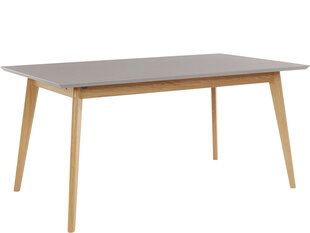 Обеденный стол 160 см, серый дуб цена и информация | Кухонные и обеденные столы | kaup24.ee