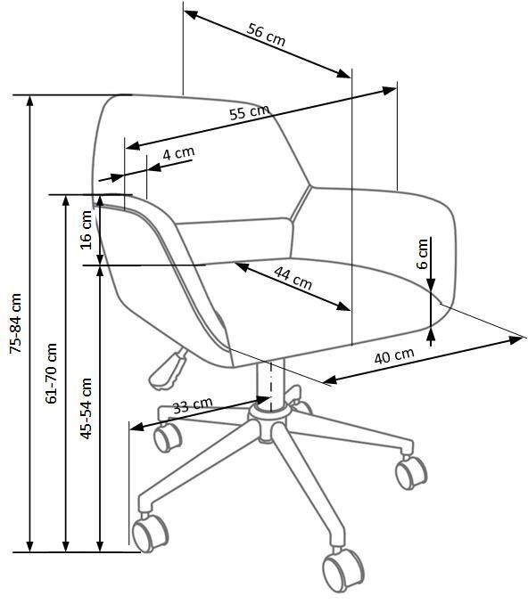 Kontoritool Morel, hall hind ja info | Kontoritoolid | kaup24.ee