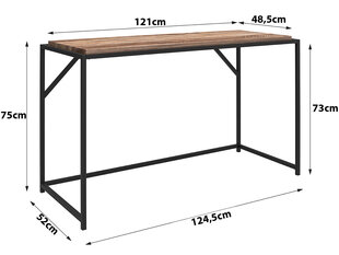 Письменный стол Notio Living, черный цена и информация | Компьютерные, письменные столы | kaup24.ee