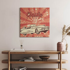 Seinapilt Grunge Vintage Retro auto, 60x60 hind ja info | Seinapildid | kaup24.ee