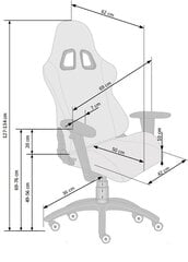 Mänguritool Drake, must/hall hind ja info | Kontoritoolid | kaup24.ee