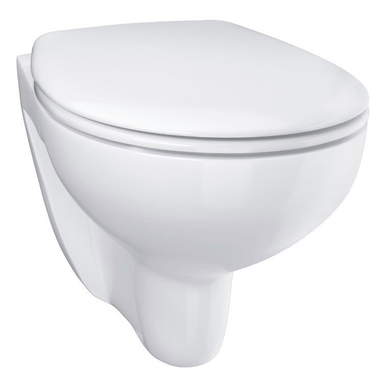 WC komplekt Grohe Bau Ceramic Rimless 39586000: wc poti raam + wc pott + aeglaselt sulguv kaas + nupp hind ja info | WС-potid | kaup24.ee