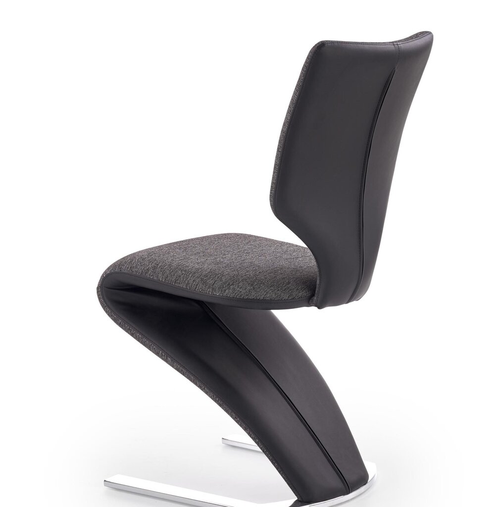 2 tooli komplekt K307, hall/must hind ja info | Söögilaua toolid, köögitoolid | kaup24.ee