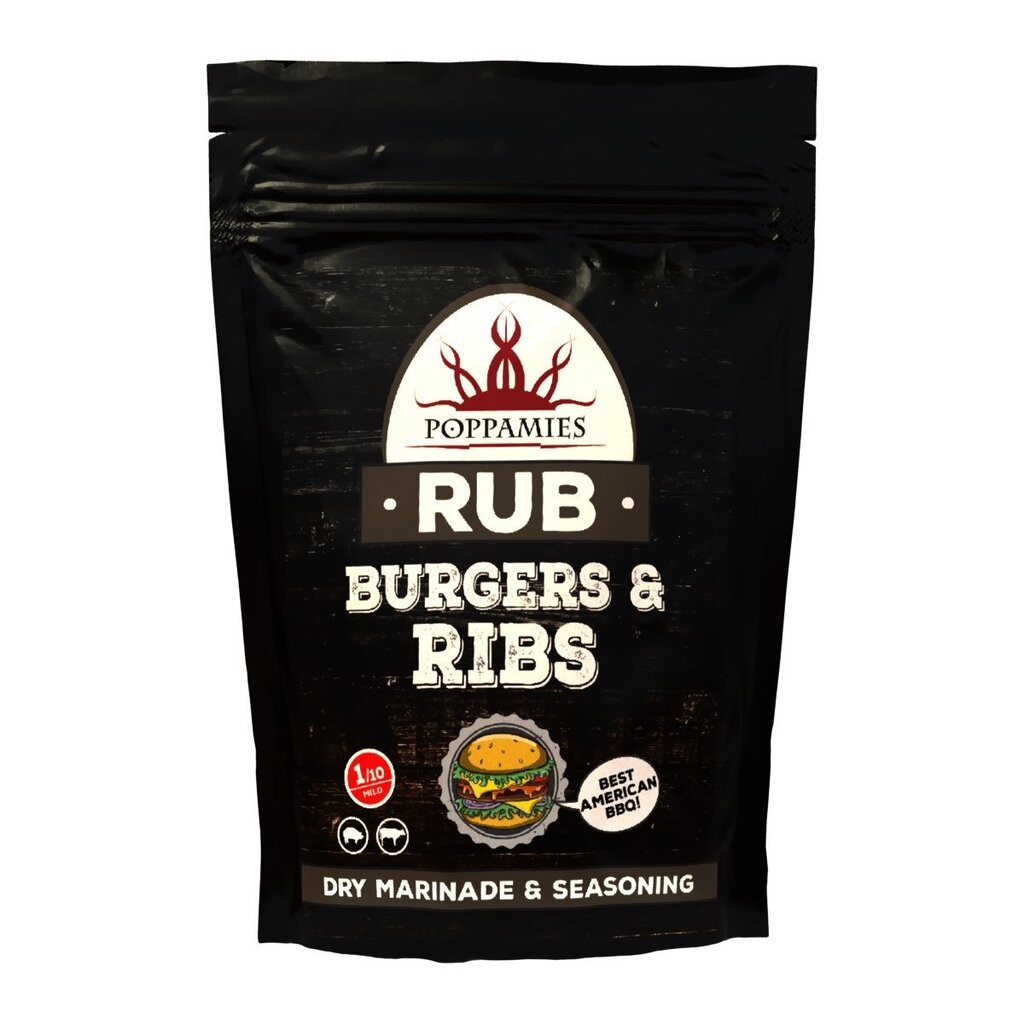 Vürtside segu “BURGERS & RIBS RUB” 200 g hind ja info | Vürtsid, vürtsikomplektid | kaup24.ee