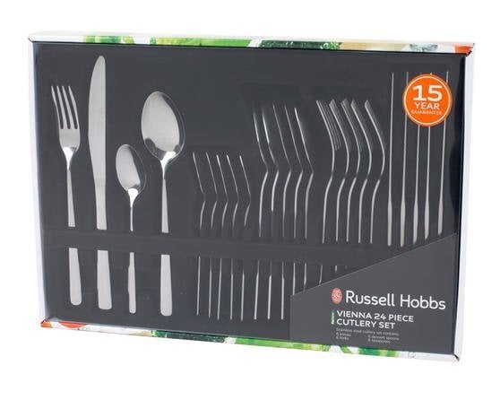 Söögiriistade komplekt Russell Hobbs 24 tk hind ja info | Söögiriistad | kaup24.ee