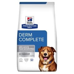 Hill's Prescription Diet Derm Complete Canine kodulinnulihaga, 12 kg hind ja info | Kuivtoit koertele | kaup24.ee