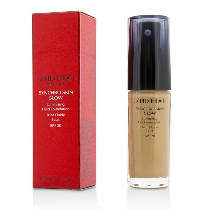 Jumestuskreem Shiseido Synchro Skin Glow Luminizing Fluid SPF 20 30 ml цена и информация | Jumestuskreemid, puudrid | kaup24.ee