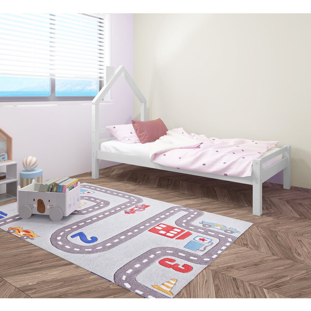 Lastevoodi Notio Living Alpi, 90x200 cm, valge hind ja info | Lastevoodid | kaup24.ee