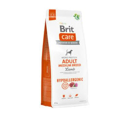 Brit Care Hypoallergenic Adult Medium Breed Lamb гипоаллергенный сухой корм для собак среднего размера., 12 кг цена и информация | Сухой корм для собак | kaup24.ee