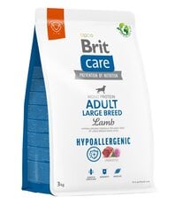 Brit Care Hypoallergenic Adult Large Breed Lamb гипоаллергенный сухой корм для собак крупных пород., 3 кг цена и информация | Сухой корм для собак | kaup24.ee